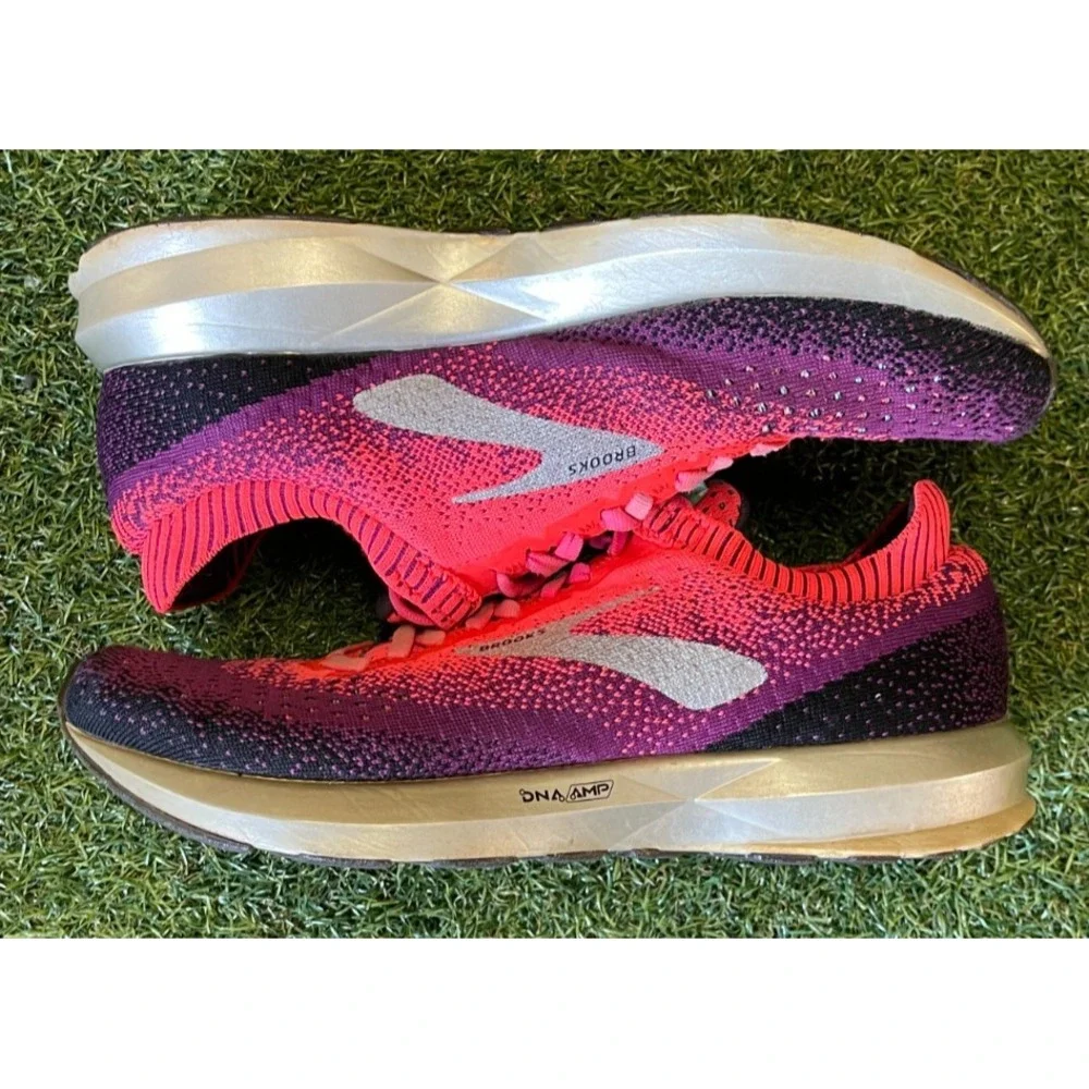 Brooks Levitate 2 1202791B678 Women's 8.5 Running Shoes‎ Orange Plum Sneakers